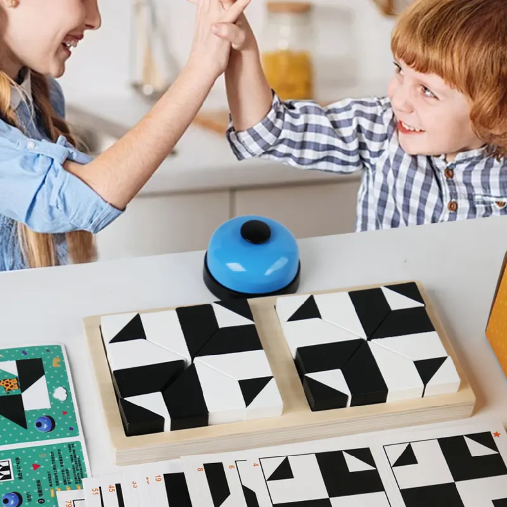 Black and White Blocks Matching Game