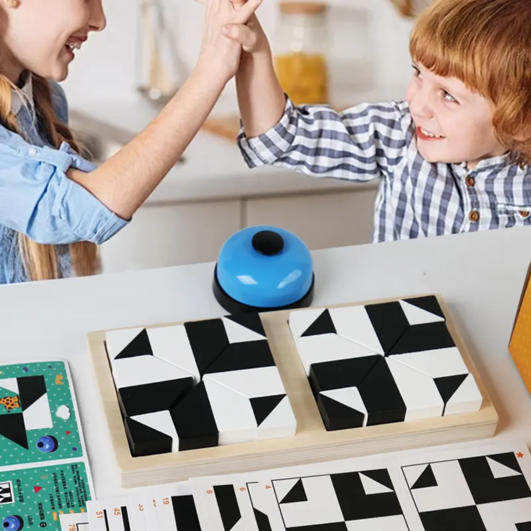 Black and White Blocks Matching Game