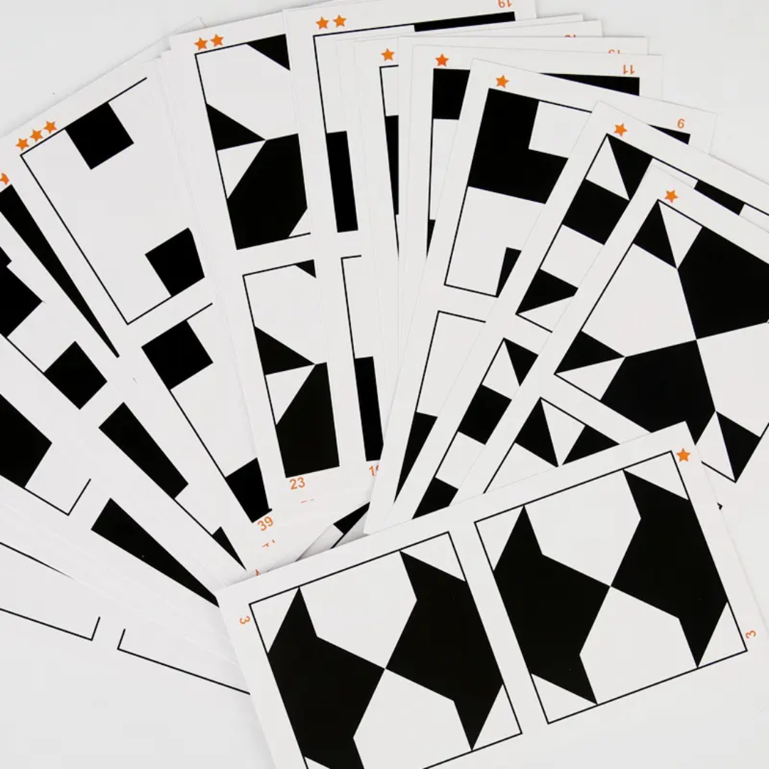 Black and White Blocks Matching Game