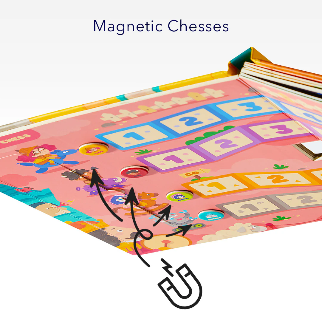 6-in-1 Portable Board Game Book: Museum Adventures