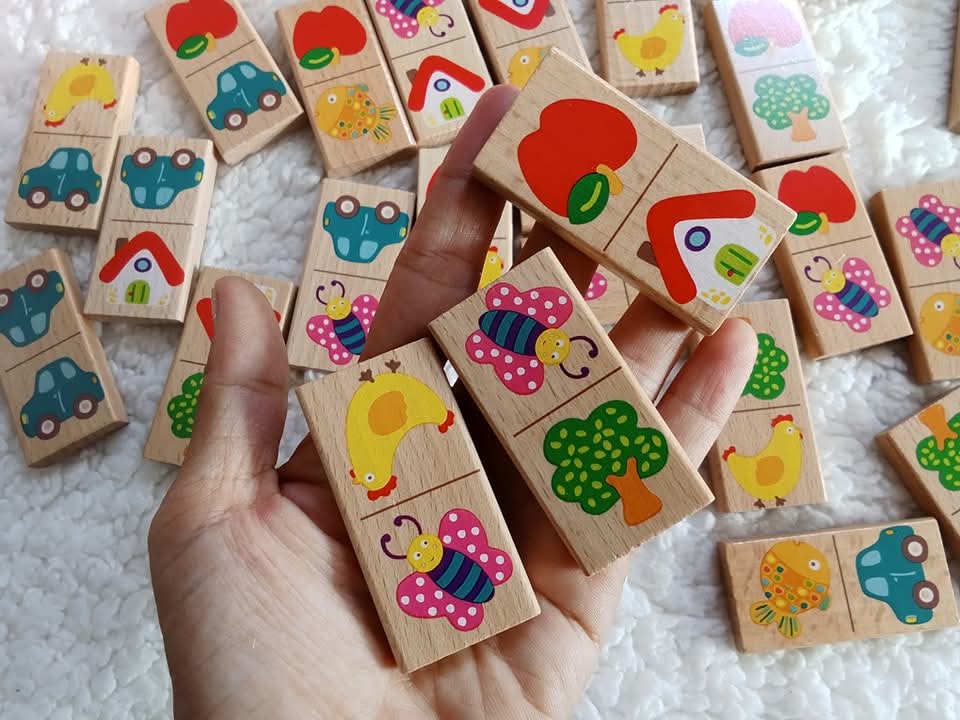 Kids Wooden Dominos