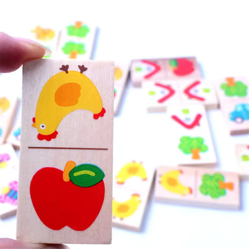 Kids Wooden Dominos