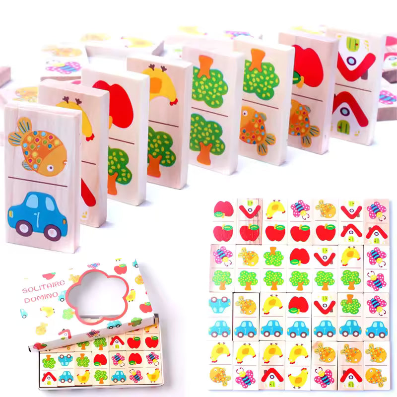 Kids Wooden Dominos