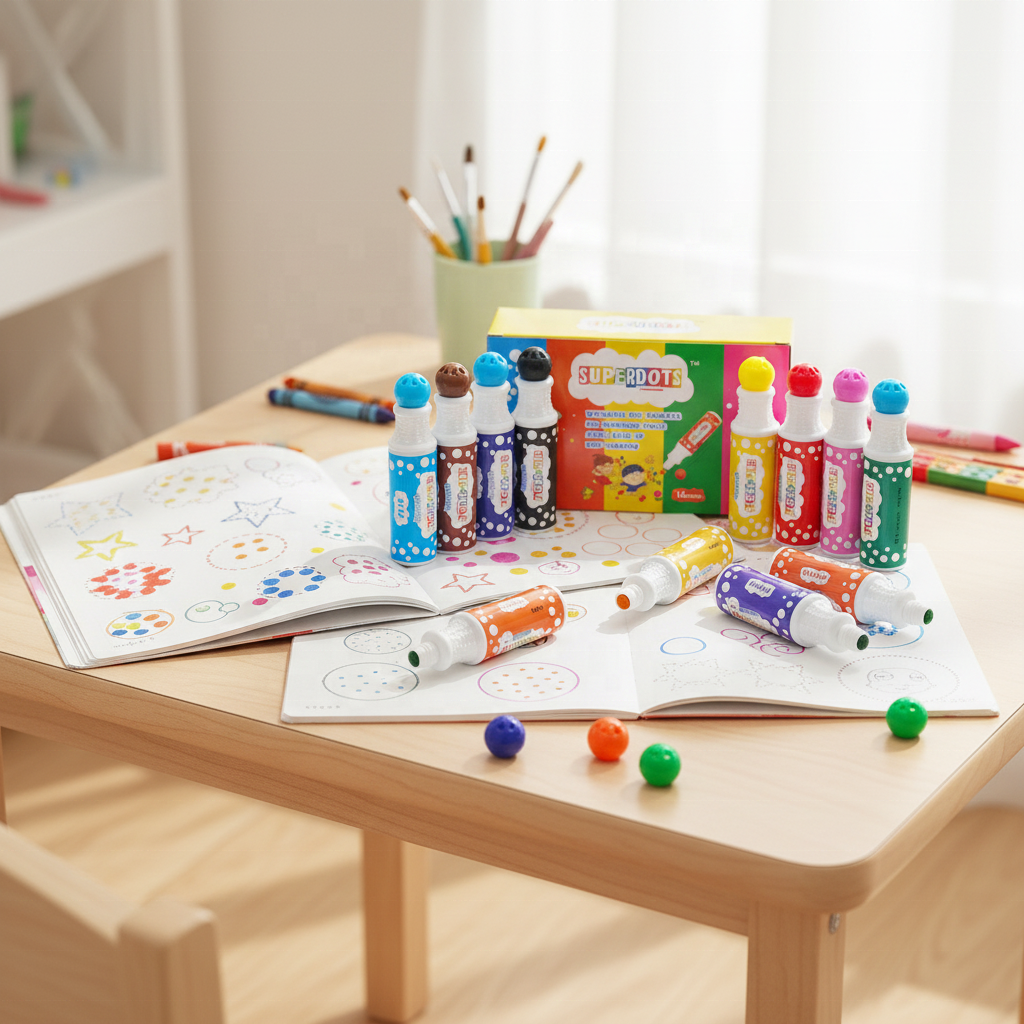 Superdots Washable Dot Markers - Set of 12 Colors