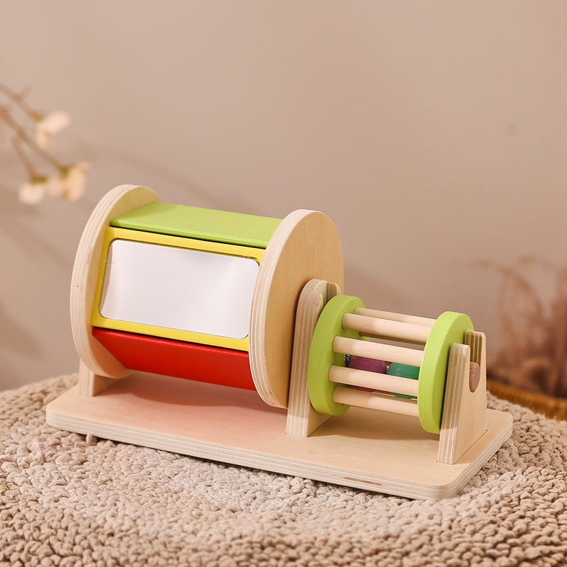 Wooden Baby Rolling Drum - Sensory Toy