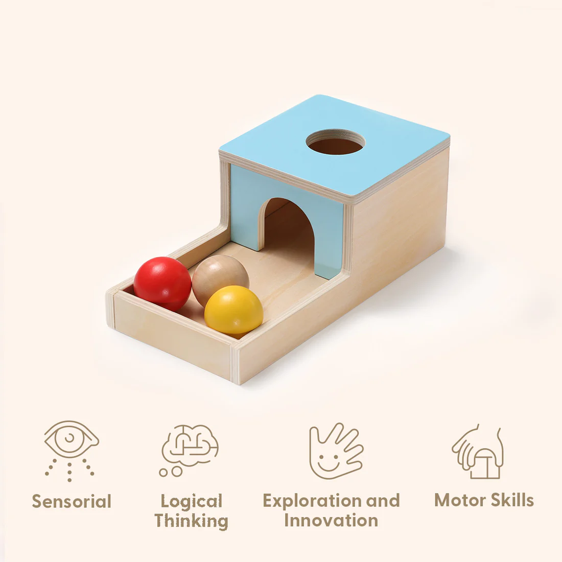 Object Permanence Box - Montessori Baby Toy