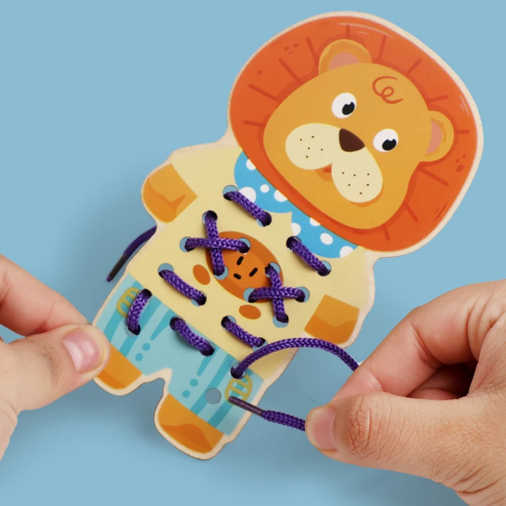 Educational fruit lacing activity for preschool aged children – One Two Play Lebanon
