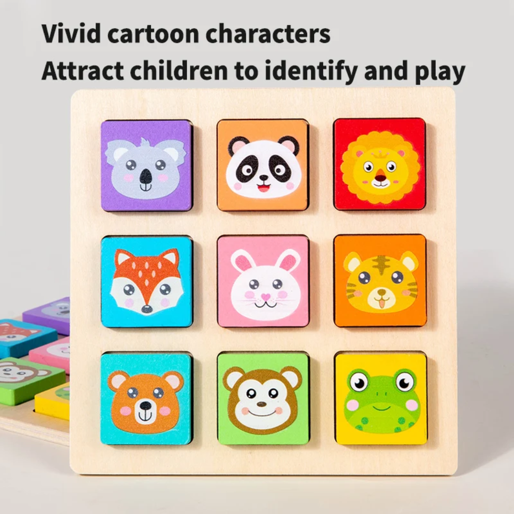 Two players racing to match shapes – Interactive family board game for toddlers Lebanon