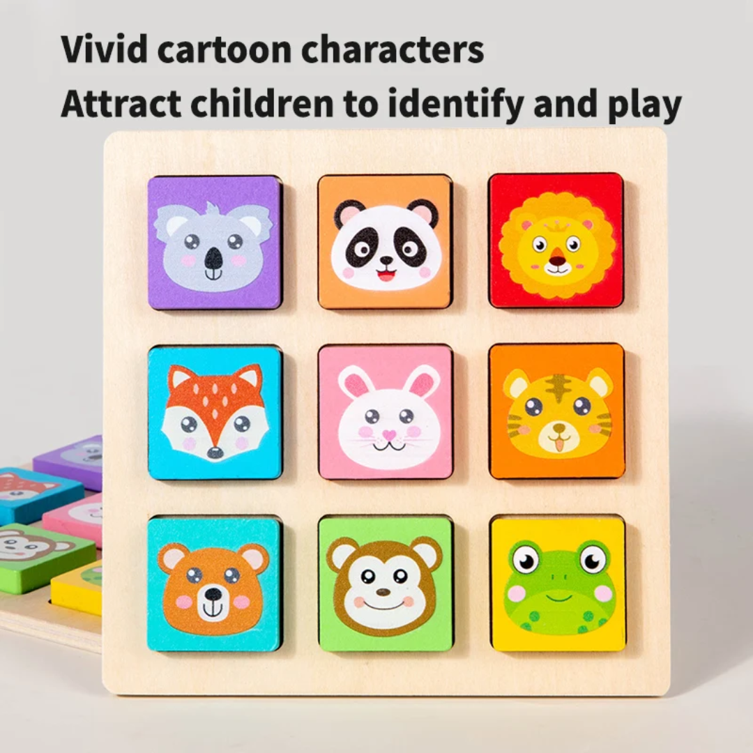 Two players racing to match shapes – Interactive family board game for toddlers Lebanon