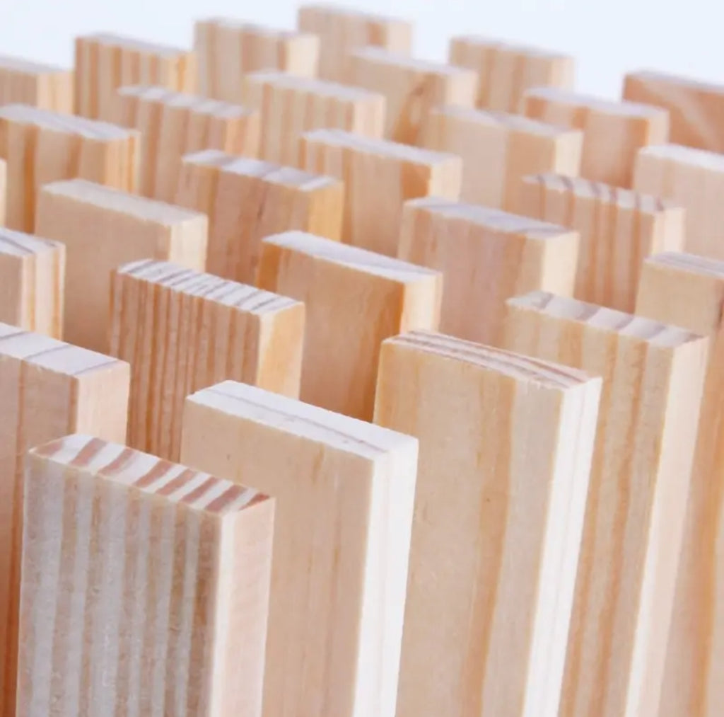 High-quality natural wood building blocks with smooth finish for child safety – One Two Play