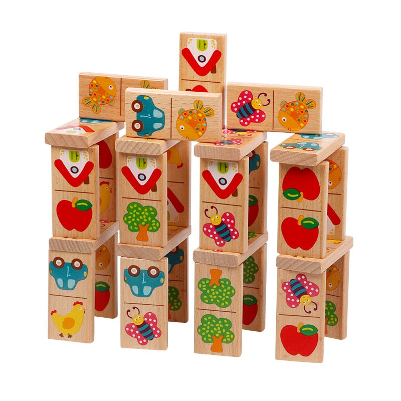 Kids Wooden Dominos