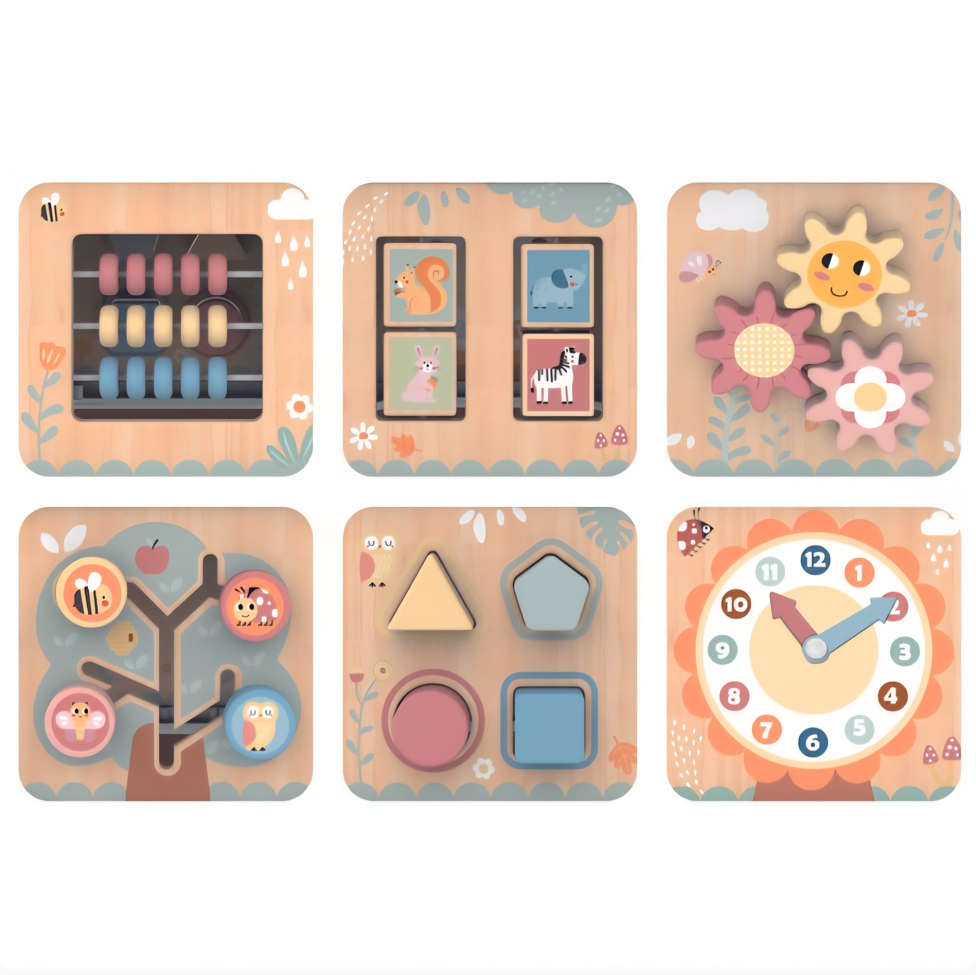 7 in 1 Wooden Activity Cube