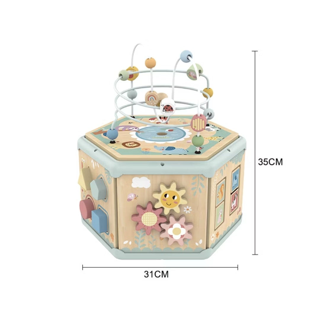 7 in 1 Wooden Activity Cube