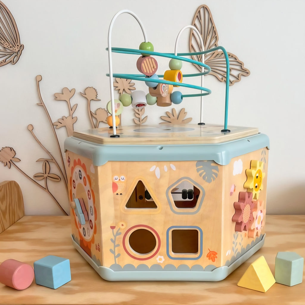 7 in 1 Wooden Activity Cube