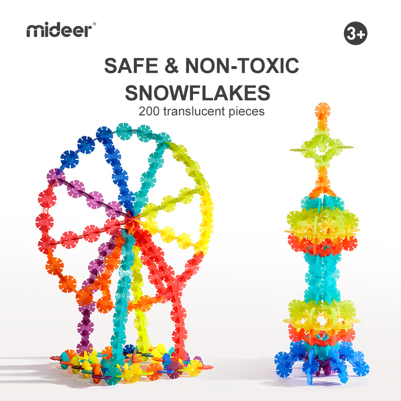200 pieces snowflakes interlocking building blocks set – Creative STEM toy Lebanon